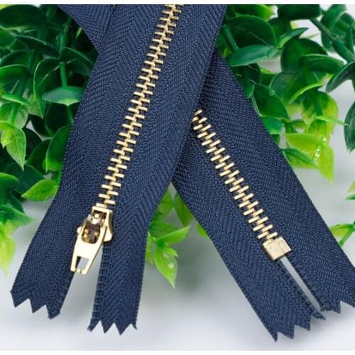 20 sets Metal zippers for Sewing and optional with matched jeans buttons Head Closed-end Trousers Placket For DIY bulk clothing