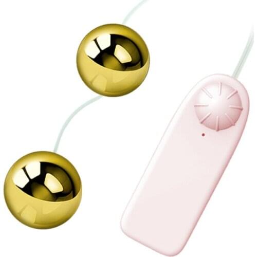 Multi-speed Double Golden Ball Vibrators for Women Egg Butt Plug Anal Vagina Vibrator Adult Sex Toys Erotic Intimate Goods Shop
