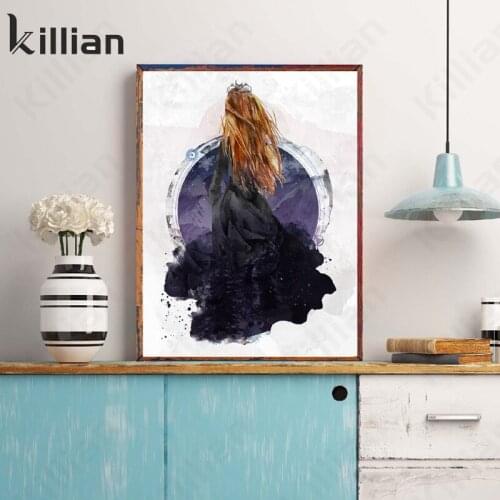 Rapunzel Princess Cartoon Print Wall Poster Modern Style Canvas Print Painting Oil Painting Art Wall Room Aesthetics Decoration