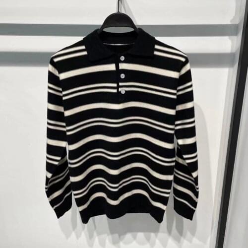 Original women men unisex couples V-Neck love knit cardigan open beige black color sweater loose coat Trendy Brand Luxury