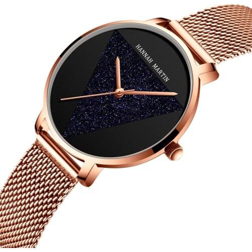 New Arrival Ladies Watch Stainless Steel Mesh Japan Movt Fashion Watches for Women and Girls