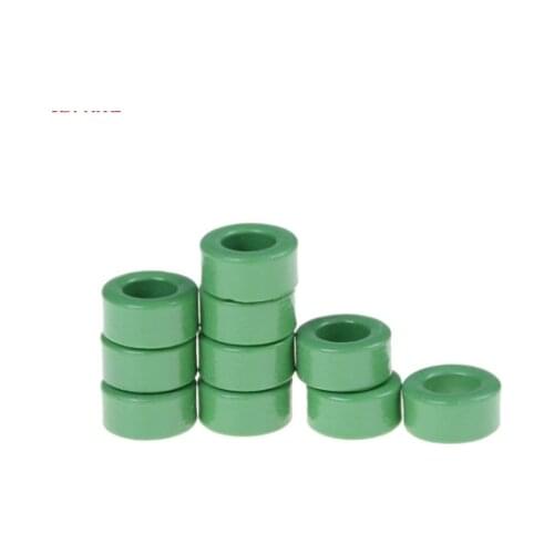 New 10 Pcs Inductor Coils Green Toroid Ferrite Cores 10mm x 6mm x 5mm Wholesale