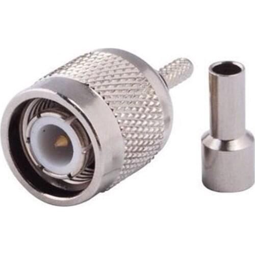 2pcs TNC Male Plug Crimp For RG316 RG174 Cable RF Coaxial Connector