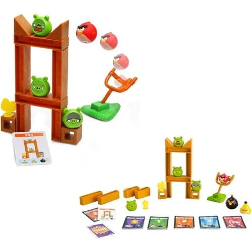 Genuine Angry Bird Board Game Interactive Toys Bird Home Building Blocks Card Game for Children Anime Figures Doll Family Games