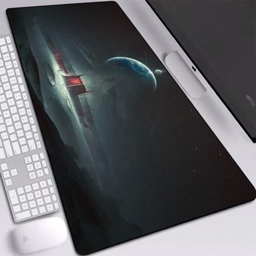 Moon Perspective Pad Mat Mice Big Mouse-pad Accurate-control Desktop Non-slip Pad Gaming Pads Table Mat Durable 900x400mm
