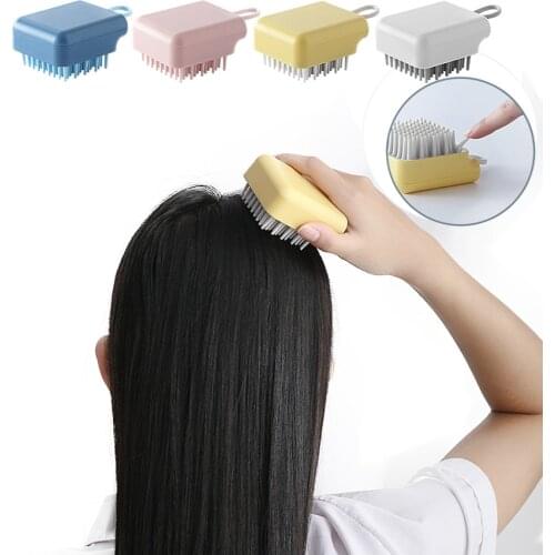 Silicone Shampoo Brush Head Scalp Massager Hair Comb Massage Hair Washing Comb Shower Brush Bath Spa Tool Masajeador Cabeza