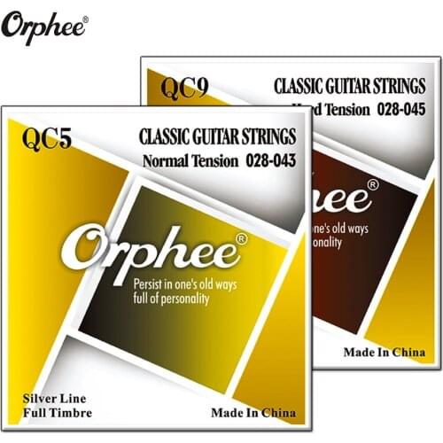 New Orphee Classic Classical Guitar Strings Nylon and Silver Plated Wire Hard Normal Tension 028-043/028-045 Wholesales