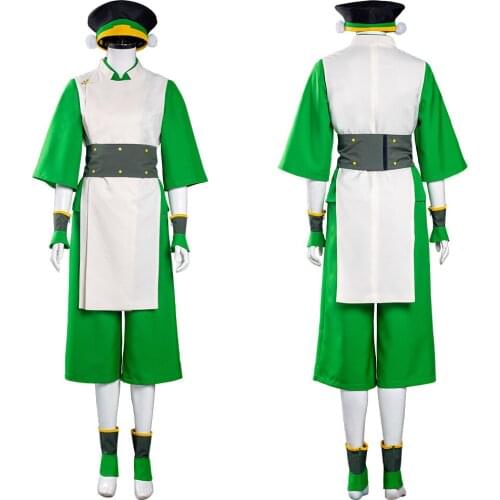 TAvatar The Last Airbender Cosplay Toph bengfang Cosplay Costume Outfit Suit Halloween Carnival Costumes