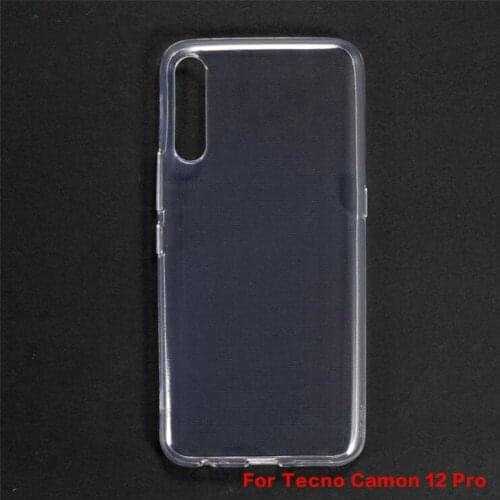 Tecno Camon 12 Pro Silicon Cover Soft TPU Matte Black Phone Protector Shell For Tecno Camon 12 Pro Capa Coque Back Cover Case