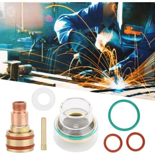 TIG Welding Torch Kits Suitable for WP17 WP18 WP26 Argon Arc Welding Torch Insulated Glass Cup Practical Welding Accessories Kit
