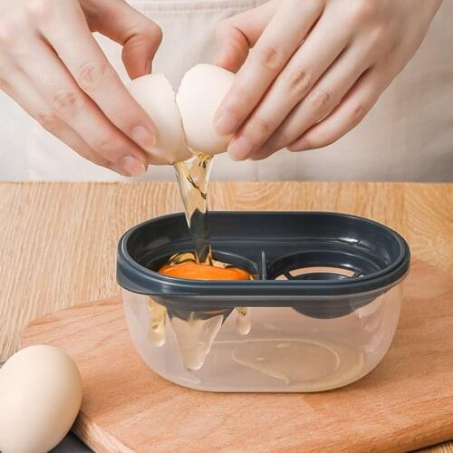 Egg Separator Kitchen Egg Yolk And White Separator With Storage Box Egg Yolk Filter Catcher Divider Kitchen Accessories For Home
