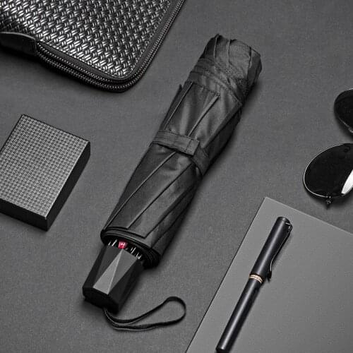 Rain Women Men Umbrella Windproof Large Folding Sun Clear Umbrella Sunshine Big Black Umbrellas Black Kids Ombrello Gift Y6S