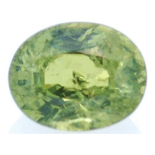 0,66ct Demantoid Oval Cut