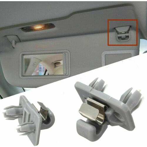 1 PCS A1 A3 A4 A5 Q3 Q5 Q7 Grey Car Interior Sun Visor Hook Clip Bracket