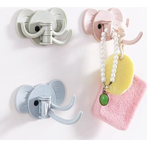 1PC Key & Decorative Hooks Household Strong Adhesive Hook Kitchen Bathroom Multi-purpose Strong Adhesive Seamless Hook