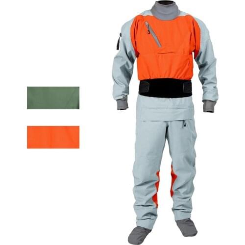 3 Ply Waterproof Fabric Latex Neck Wrist Sailing For Scuba Diving Rescue Dry Water Subduing Suit 2021 DM23