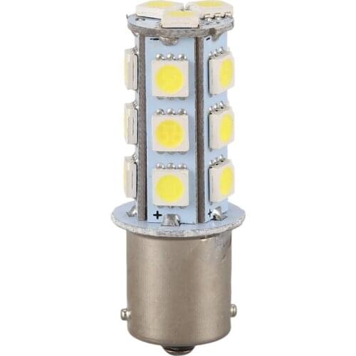 White 1156 P21W BA15S R10W 18 LED 5050 SMD Tail Brake Signal Side Light Bulb 12V