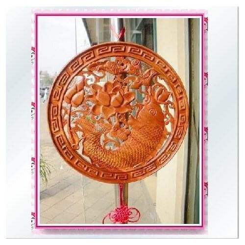 Long Yi wood mirror to help transport Zhaocai rich fish Wang family for 2060056