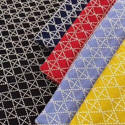 H728 90*135cm Autumn and winter Cotton Embroidered Fabrics Flower Lace for Long sleeve,Fabric Cloth Diy Sewing Supplies Crafts