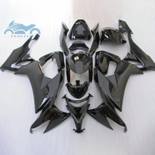 Customized fairings kit for KAWASAKI Ninja ZX10R 2008 2009 2010 ABS racing fairing set ZX 10R 08 09 10 black aftermarket parts