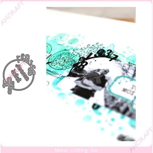 Numbers Circle Metal Cutting Dies for DIY Scrapbooking Photo Album Decorative Embossing PaperCard Crafts Die 2021