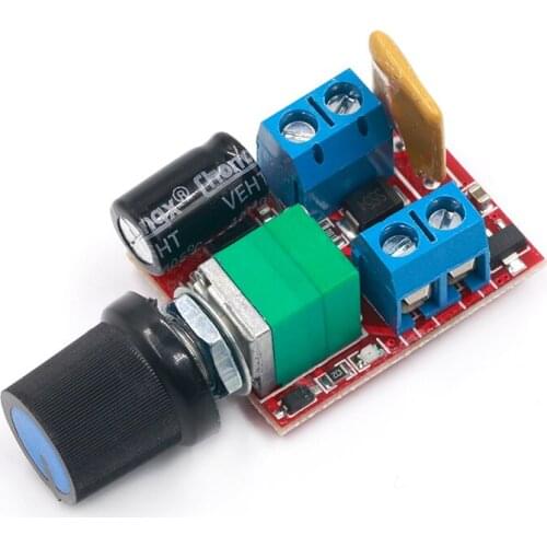 Mini DC-DC 4.5V-35V 5A 90W PWM DC Motor Speed Controller Module Speed Regulator Control Adjust Board Switch 12V 24V