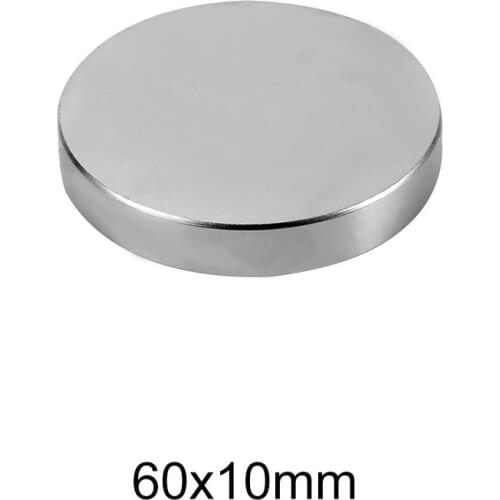 1/2PCS 60x10 mm Big Disc Strong Powerful magnets 60mm X 10mm Round Neodymium Magnet 60x10mm N35 Rare Earth Magnet 60*10 mm