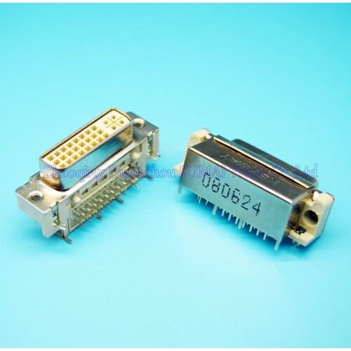 With shielding DVI24+5 female socket 90 Degree 24+5 Pin female socket/Plug/jack for Video Audio display