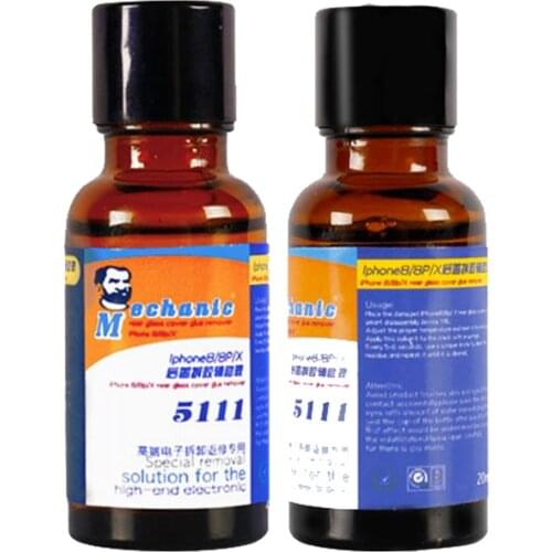 MECHANIC 20ML/bottle 5111 Back cover disassembly auxiliary liquid Glass Cover Glue Remover for iPhone 8/8P/X