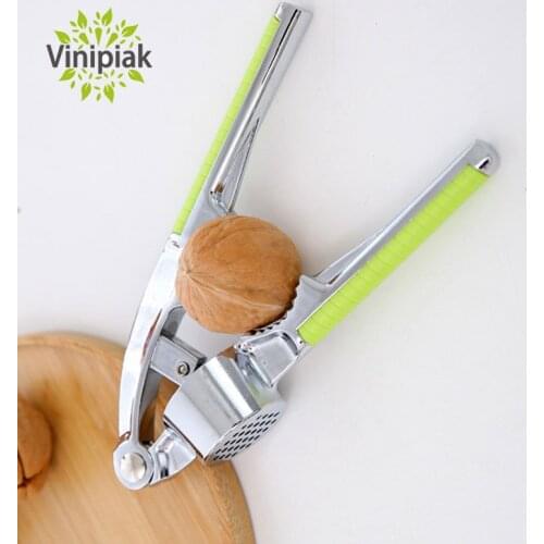 Quick Nuts Sheller Aluminum Alloy Metal Nuts Cracker Garlic Presses Nuts Opener Tools