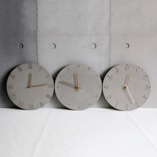 Wall clock silicone molds DIY Concrete wall clock molds Round dish molds customized made tray molds