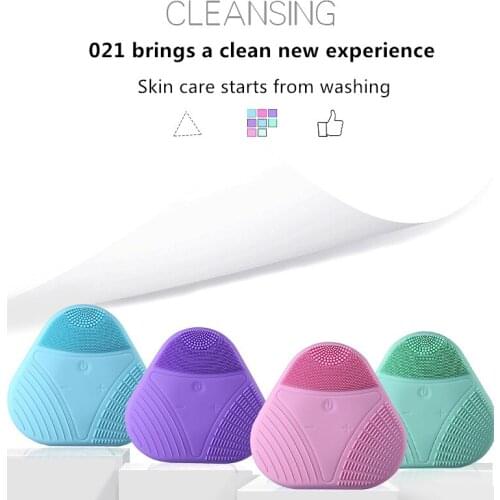 Face Brushes Silicone Washing Skin Care USB Facial Cleansing Brush Exfoliating Blackhead Face Cleansing Brush Tool