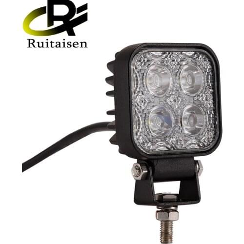 Ruitaisen 3 Inch 12W High Power Square Waterproof Led Work Light For Car Suv 4x4 Truck Offroad Motorcycle Headlight K ia