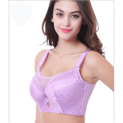 Women Plus Size bra Big Breast full Cup C D E stutia Underwear brassiere tops Push Up bras for women sexy Lace Bralette C3311