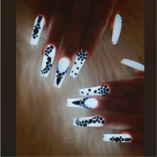 Set Glow in the Dark Neon Color Acrylic Powder for Nail Art and Design 12 pcs in 10 G Jar Nail Art Acrylic Color Powder,HGtrrt4