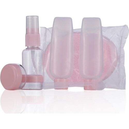 Portable Spray Refillable Bottles Kit Cosmetic Bottle Points Bottling Six Sets Plastic Home Travel Makeup Container