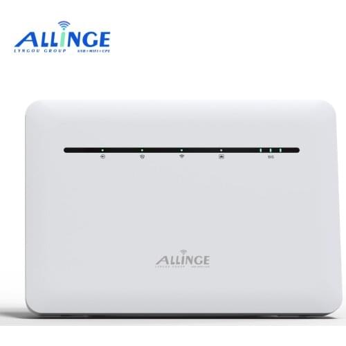 ALLINGE B535 300mbps 2.4G Portable 4G LTE FDD Wireless Outdoor CPE Mini Wifi Router Mobile Hotspots with SIM Card Slot 3000mAh B