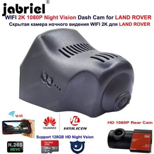 2K 1080P Night Vision Car Dvr Dash Cam Camera Recorder For Land Rover Range Rover Sport Range Rover Evoque Range Rover 2014-2016