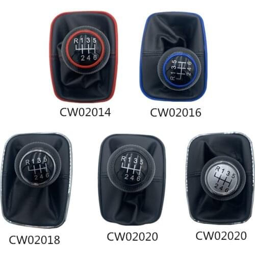 Free Shipping 5 6 Speed Car Gear Shift Knob Lever Shifter Gaitor Boot For VW 1999-2004 Golf 4 IV MK4 GTI R32 Bora Jetta MT