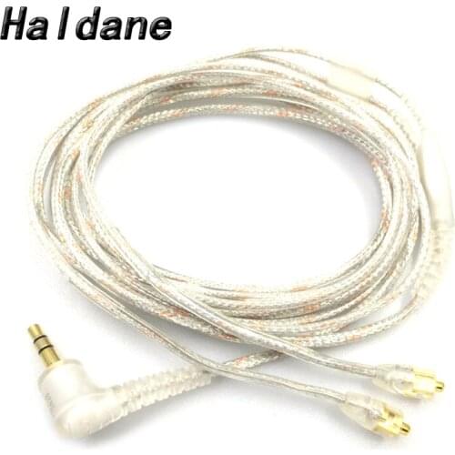 Free Shipping Haldane 1.6m DIY MMCX Cable for SE535 SE215 UE900 W40 SE425 Copper Upgraded Wire Earphone Cable