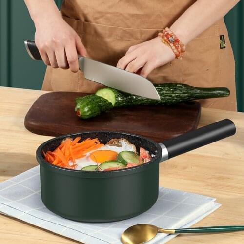 Household Medical Stone Mini Food Supplement Milk Pan Induction Cooker Gas Non-Stick 18Cm Baby Noodle Cooking Small Soup Pot