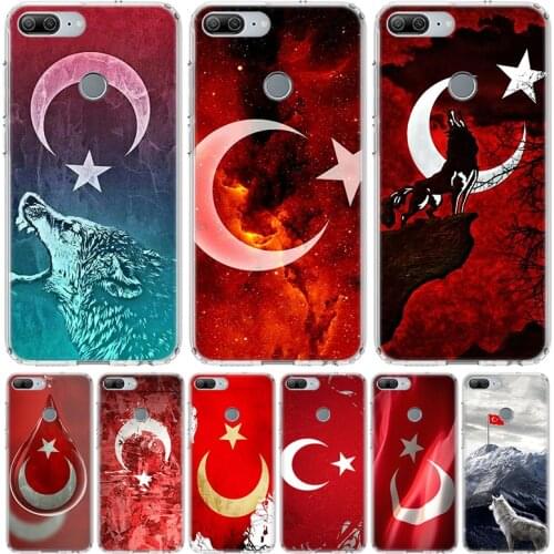 Turkey Flag Phone Case for Huawei Honor 10 9 Lite Y9 Y5 Y6 Y7 2019 8X 8A 8S 7A 7X 10i 20i Pro V30 Art Coque Capa