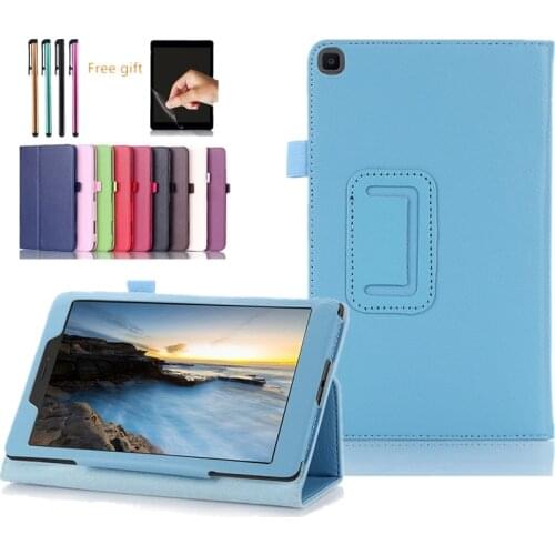 For Samsung Galaxy Tab A 8.0" inch 2019 tablet SM-T290 T295 T297 PU leather cover case PU Leather Protective Case gift+film+pen