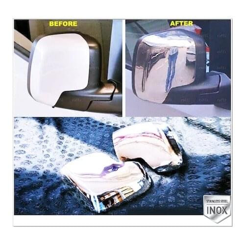 For Citroen Nemo Chrome Mirror Cover 2 piece Stainless Steel 2008 above Chromium Styling Accessories