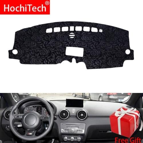 Rose Pattern Non-slip Dashmat Dash Mat Dashboard Cover Pad Cover Carpet Car Sticker for AUDI A1 2008 2009-2010-2018 Car Styling