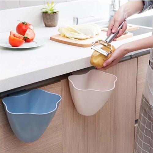 Kitchen Cabinet Door Hanging Trash Garbage Bin Can Rubbish Container Household Cleaning Tools Waste Bins
