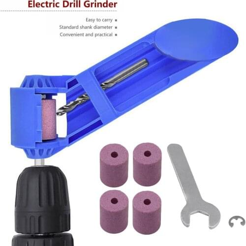 Portable Drill Bit Sharpener Sharpening Tool Corundum Resisting afilador Drill Polishing Grinding Wheel Powered Tool Parts