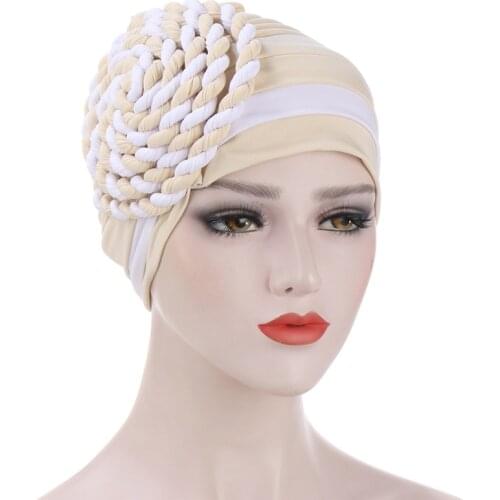Cotton Turban Hat Muslim Inner Hijab Hair Accessories Turban Scarf Women Islamic Inner Hijab Caps Arab wrap Head Scarves Femme