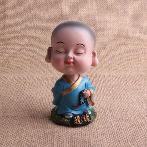 Bobble head statue Buddhism Baby Monk Figurine For Sale Home Decoration
