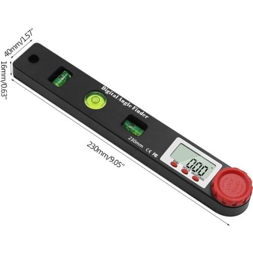High Precision 4-in-1 Digital Display Angle Ruler Electronic Universal Level Inclinometer Horizontal Balance Ruler Home